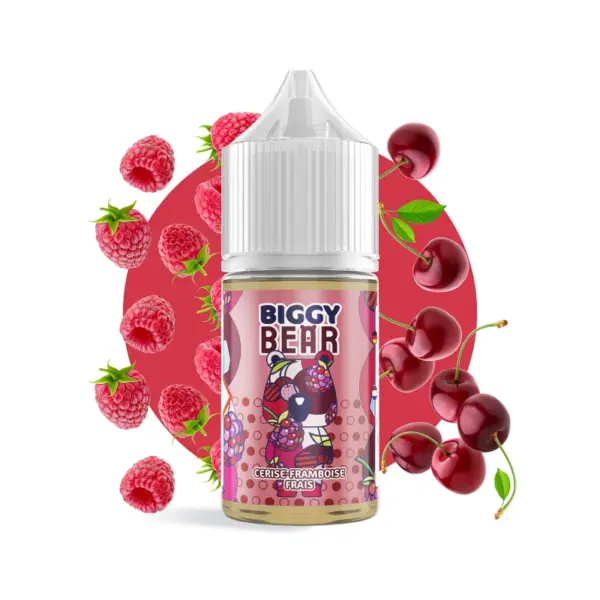 Biggy Bear Cherry Raspberry Strawberry 30ml makutiiviste Biggy Bear Cherry Raspberry Strawberry 30ml makutiiviste
