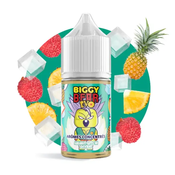 Biggy Bear Frosted Pineapple Lychee 30ml makutiiviste Biggy Bear Frosted Pineapple Lychee 30ml makutiiviste