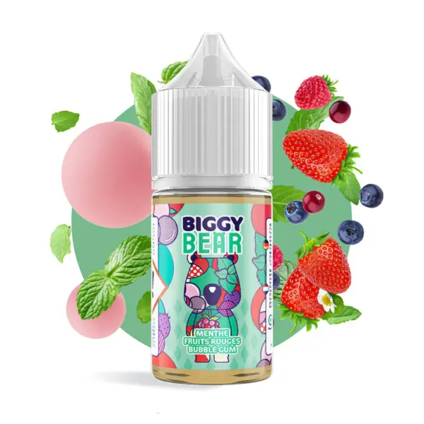 Biggy Bear Mint Red Fruits Bubblegum 30ml makutiiviste Biggy Bear Mint Red Fruits Bubblegum 30ml makutiiviste